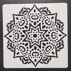 Pochoir Mandala Yoga