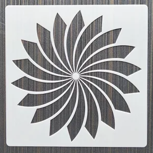 Pochoir Mandala Effet Giratoire