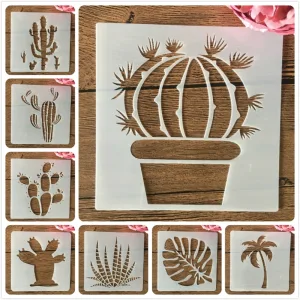 Pochoir Cactus