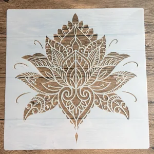 Pochoir Peinture Lotus