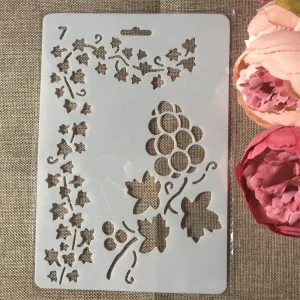 Pochoir Grappe De Raisin