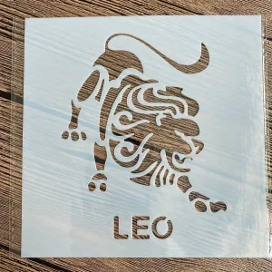 Pochoir Signe Astrologique Lion
