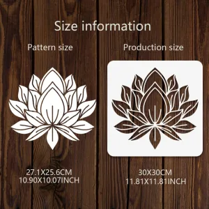 Pochoir Peinture Murale Fleur De Lotus